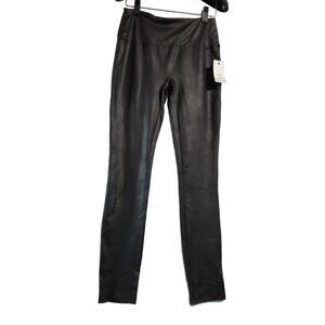 Ophelia Roe NWT Ankle High Rise Super Stretch Vegan Leather Leggings Women's S